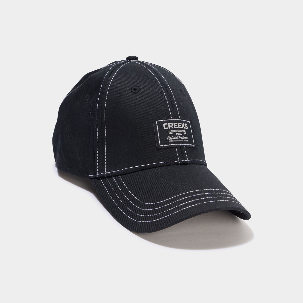 Casquette coton noir homme