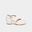 Babies c&eacute;r&eacute;monie &agrave; talons paillettes blanc fille