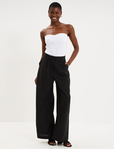 Bustier ajust&eacute; coton majoritaire blanc femme