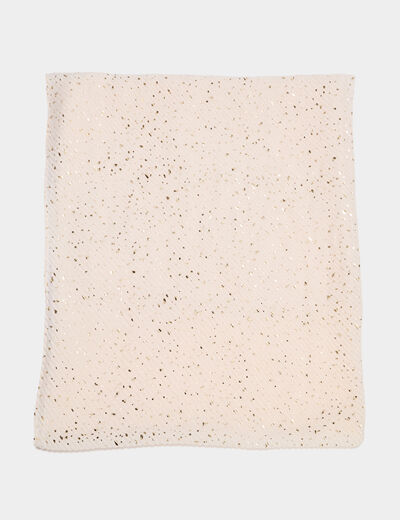 Foulard pliss&eacute; sable femme