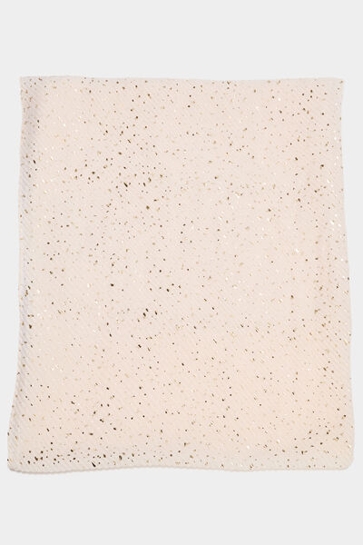 Foulard pliss&eacute; sable femme