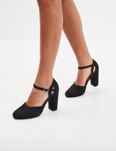 Escarpins &agrave; talons noir femme