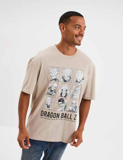 T-shirt manches courtes Dragon Ball Z gris clair homme