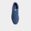 Tennis basses à lacets cuir Puma Smash bleu pétrole homme
