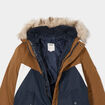 Parka 3-en-1 &agrave; capuche fausse fourrure camel gar&ccedil;on