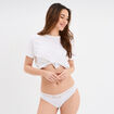 Culotte en coton blanc femme