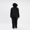Ensemble pyjama chemise et pantalon noir femme grande taille