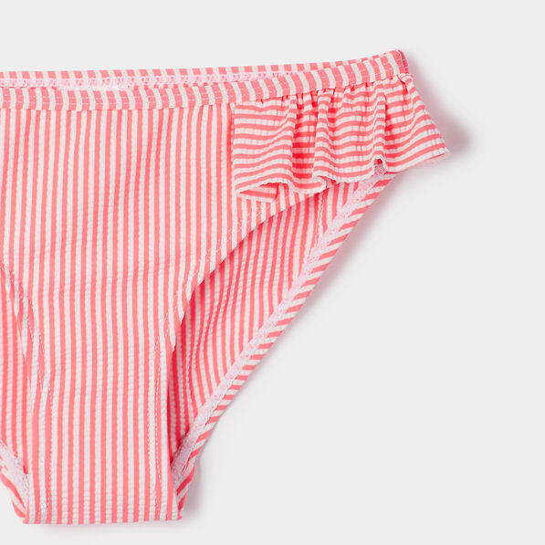 Maillot de bain 2 pièces rose fluo fille
