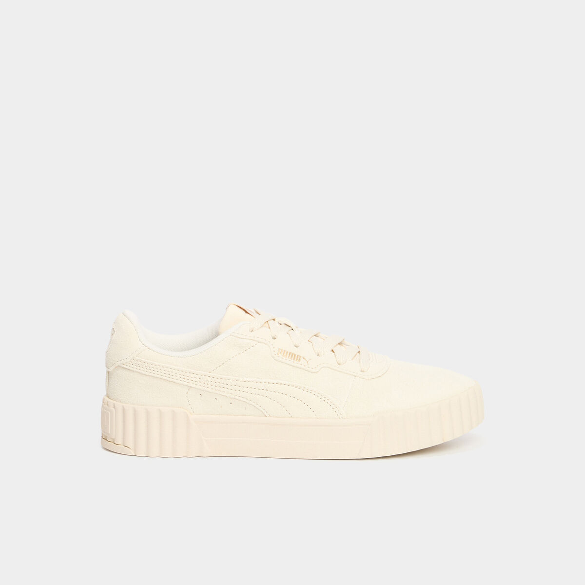 Tennis basses en cuir Puma Carina 3.0 sable femme