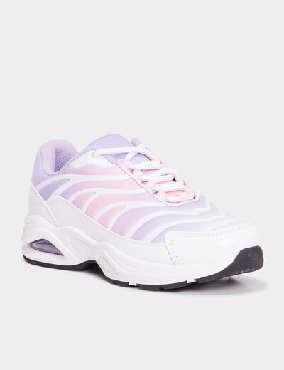 Baskets running semelles bulles rose fille