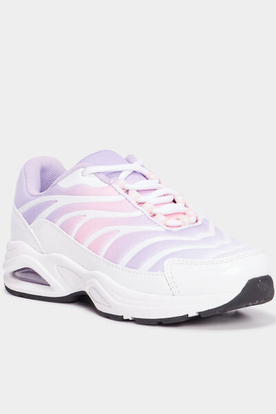 Baskets running semelles bulles rose fille
