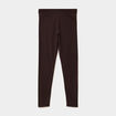 Legging taille haute marron fonc&eacute; femme