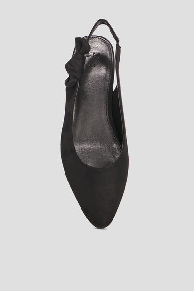 Ballerines à bouts pointus noir femme