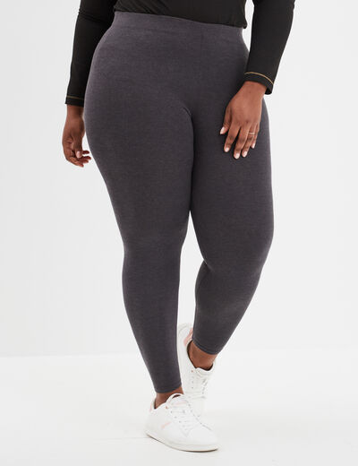 Legging gris foncé femme grande taille