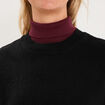 Pull sans manches col rond noir femme