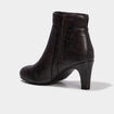 Boots &agrave; talons bout amande multicolore femme