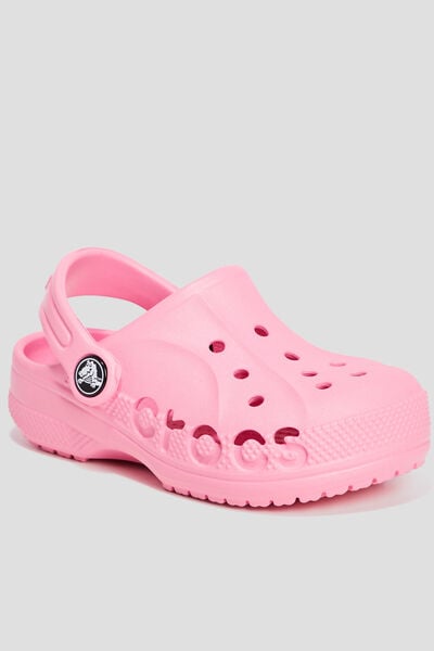 Mules de plage Crocs rose fille