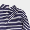 Sous-pull col roulé boutonné coton bleu marine bébé garçon