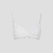 Soutien-gorge emboîtant micro dentelle ivoire femme