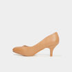 Escarpins iris&eacute;s marron clair femme