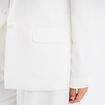 Veste blazer droite blanc femme