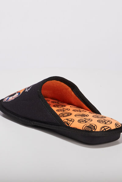 Chaussons mules Dragon Ball Z noir garçon