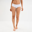Shorty microfibre sans coutures blanc femme