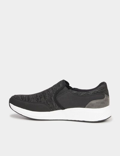 Loafers semelle épaisse noir homme
