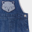 Salopette en jean patch buste denim stone bébé garçon