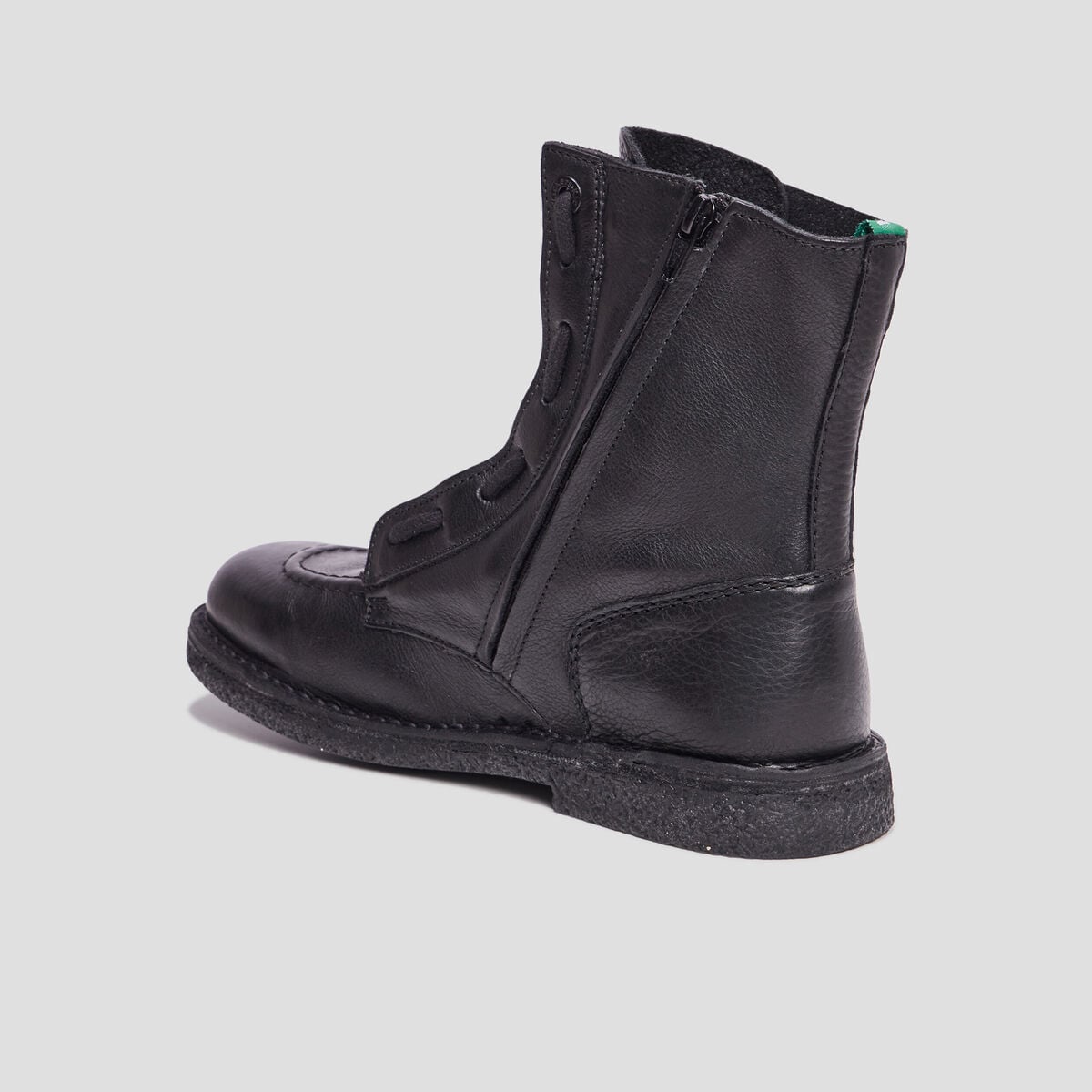 Bottines en cuir Kickers Meeticrock noir femme