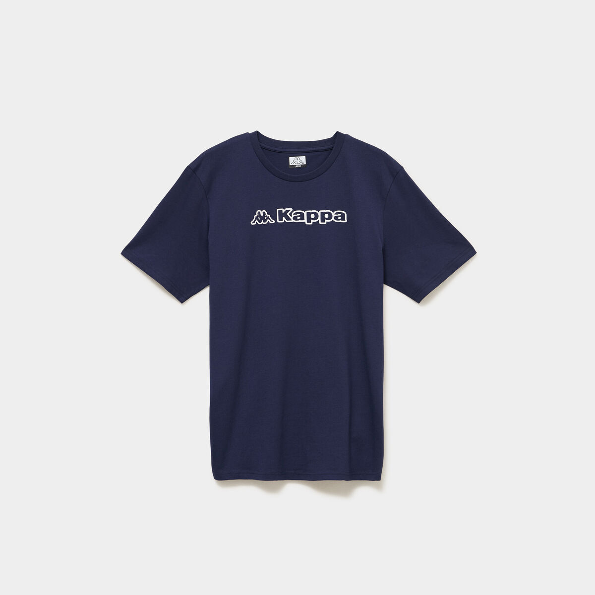 T-shirt avec manches courtes coton Kappa bleu marine homme