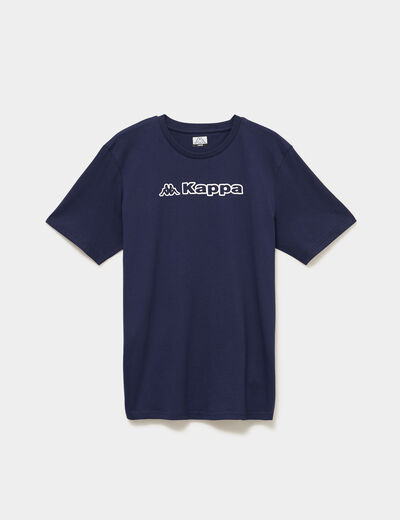 T-shirt avec manches courtes coton Kappa bleu marine homme