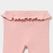 Legging c&ocirc;tel&eacute; &agrave; volants rose poudr&eacute;e b&eacute;b&eacute; fille