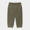 Pantalon jogging taille élastiquée coton vert kaki bébé garçon