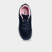 Baskets running &agrave; lacets bleu marine fille