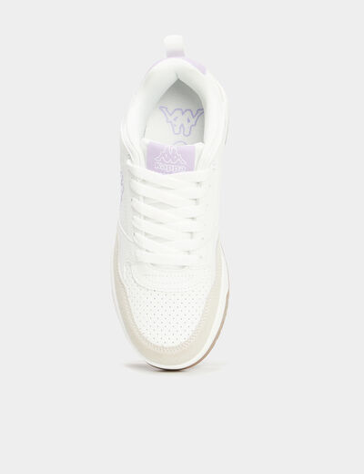 Tennis basses lacets Kappa violet fille