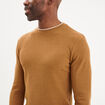 T-shirt col rond Creeks marron homme
