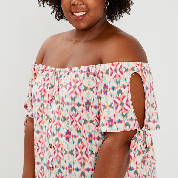 robe courte evasee fluide boutonnee orange clair femmegt Robe courte évasée fluide boutonnée orange clair femme grande taille