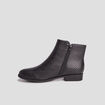 Bottines plates noir femme