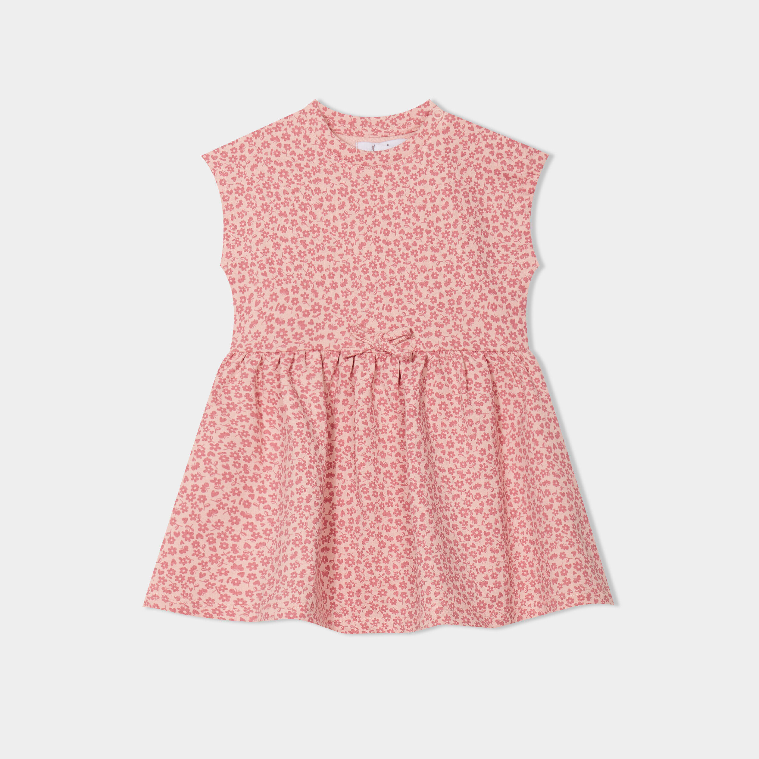 Robe patineuse manches courtes ecru bébé fille LH