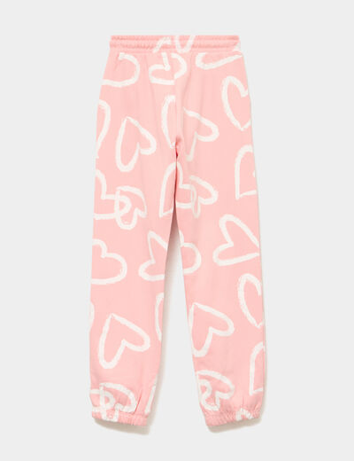 Pantalon de jogging molleton orange fille