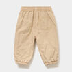 Pantalon jogger doubl&eacute; coton marron clair b&eacute;b&eacute; gar&ccedil;on