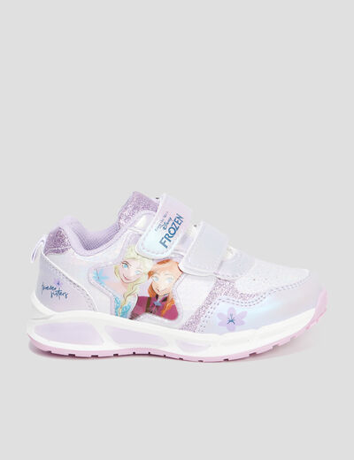 Baskets running lumineuses Frozen violet fille