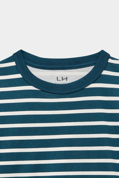 Lot 2 t-shirts manches longues coton bleu canard gar&ccedil;on