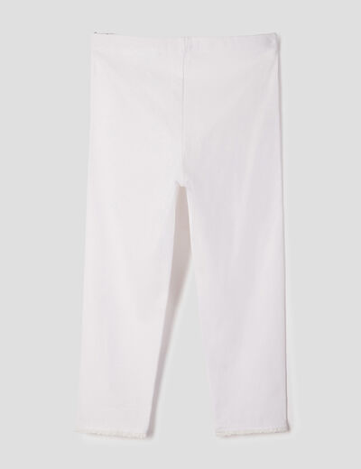 Legging 7/8ème blanc fille