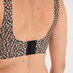 Soutien-gorge brassi&egrave;re microfibre marron femme