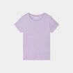 T-shirt manches courtes en coton mauve fille