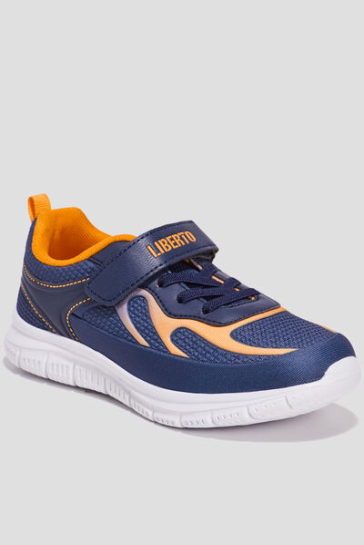 Runnings à lacets Liberto bleu marine fille