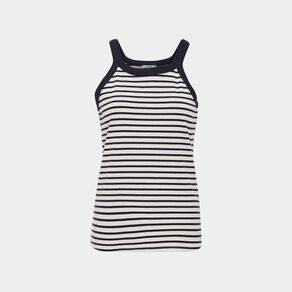 debardeur cotele encolure americaine ecru femme Débardeur côtelé encolure américaine ecru femme