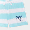 Lot de 2 shorts coton bleu turquoise bébé garçon